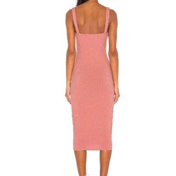 CAPULET Jessia Midi Bodycon Vintage Rose Pink sz L NWT - Picture 2 of 9